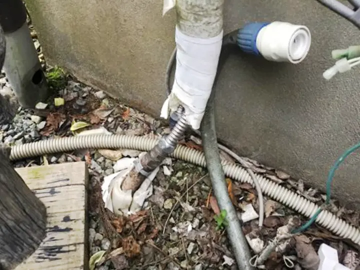 神戸のエコキュート交換・風呂配管工事2