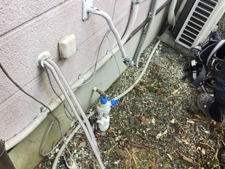 神戸のエコキュート交換・風呂配管工事3
