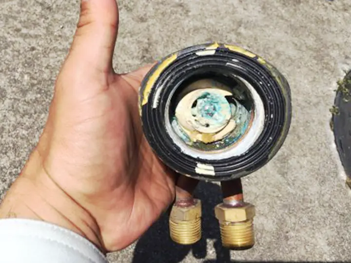 神戸のエコキュート交換・風呂循環アダプターの交換3